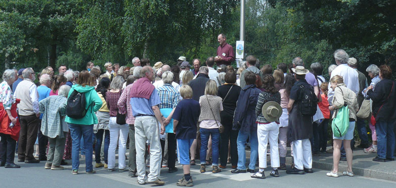 Teilnehmer der geomantischen Exkursion im Muttental in Witten anlässlich meines 25jährigen Betriebsjubiläums im Jahr 2013 